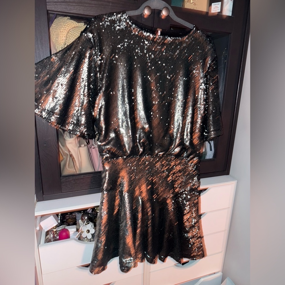 FREE PEOPLE Manuka Sequin Mini Dress - Picture 4 of 11